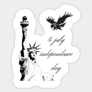 4 july independence day Sticker